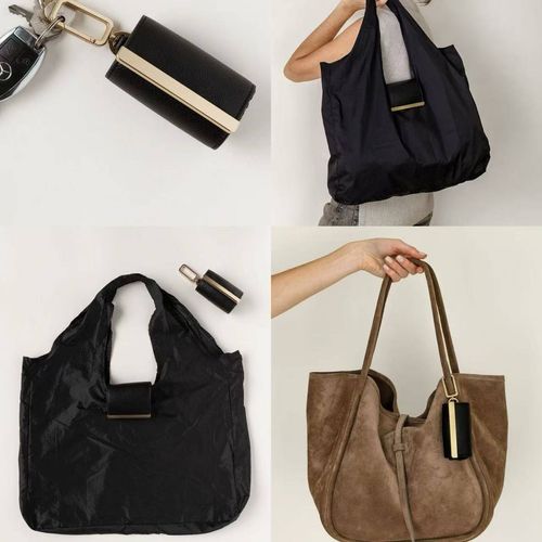 Stylish Keychain Foldable Shopping Bag — Always Ready, Always Fashionable