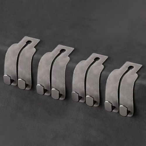 Leather Car Seat Headrest Hook (4PCS)