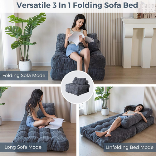 3-in-1 Folding Sofa Bed – Comfort Meets Space Saving