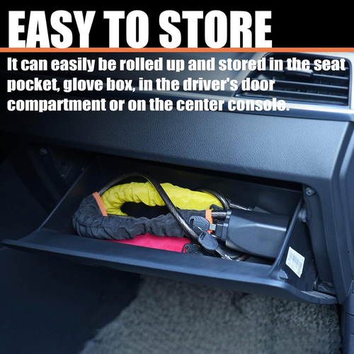 Heavy-Duty Anti-Theft Steering Wheel Lock | Ultimate Car Security