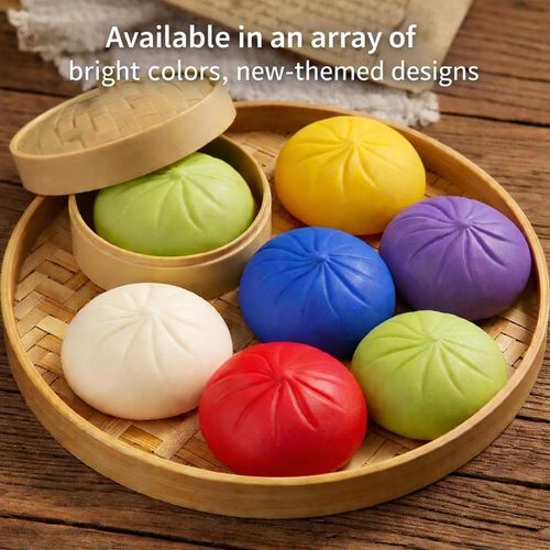4PCS  Slow-Rebound Stress Relief Bun Toy