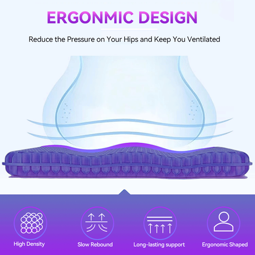 Double-Layer Gel Seat Cushion for All-Day Comfort