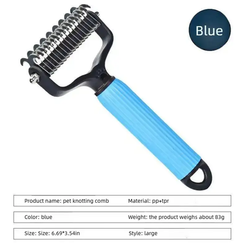 🐾Pet Grooming Comb for Easy Hair Removal & Detangling