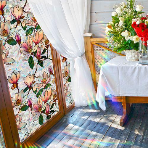 Floral Window Privacy Film