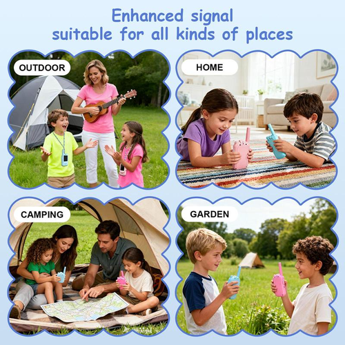🎥🎉Video Walkie Talkies for Kids 2 Pack  (Blue and Pink)