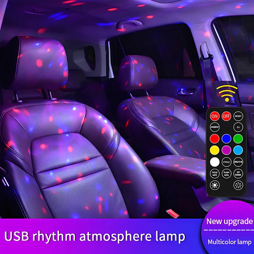 RGB LED Car Atmosphere Lamp USB Wireless Roof Star Light Multiple Modes Automotive Interior Lights Auto Interior Lighting