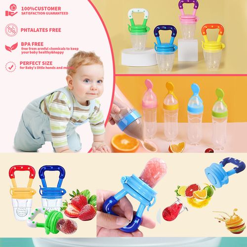 11PCS Baby Feeding Set – Fruit Feeder & Squeeze Spoon Kit