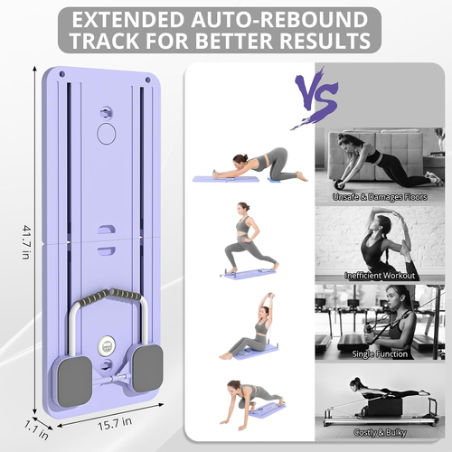 🔥 Foldable All-in-One Pilates Board — Full Body Workout at Home