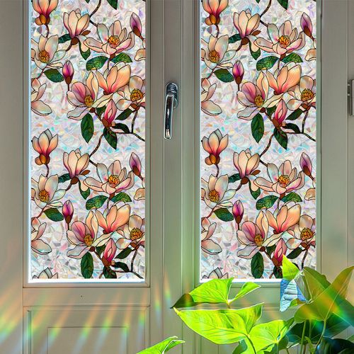 Floral Window Privacy Film