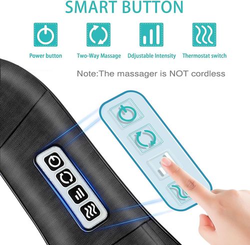 Heated Neck & Shoulder Massager – Deep Pain Relief