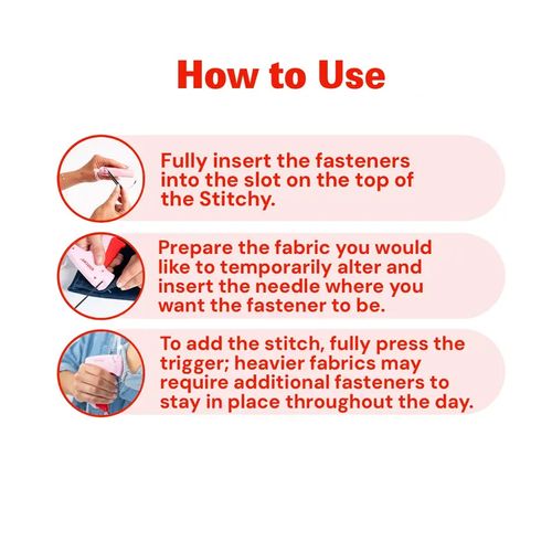Fast Stitch Tag Gun – Instant Clothing Repair Tool (2000 Fasteners ）