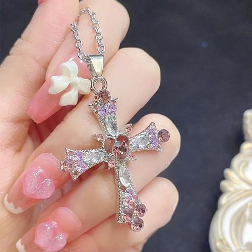 Sparkling Cross Necklace for Women