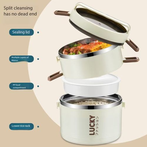 Large Capacity Stainless Steel Lunch Box with Insulated Lunch Bag
