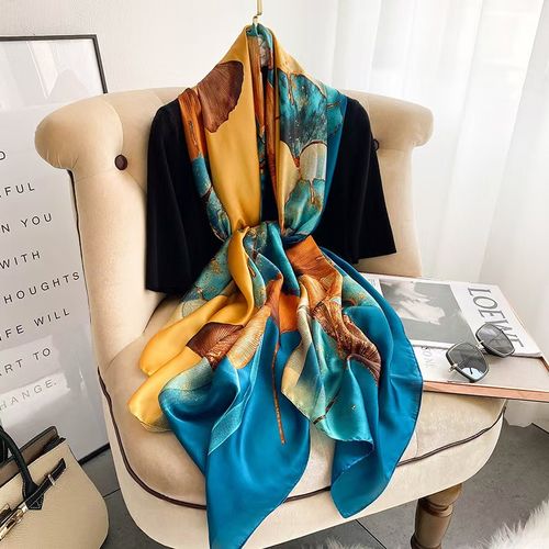 Designer style shawl scarf made of silk fabric