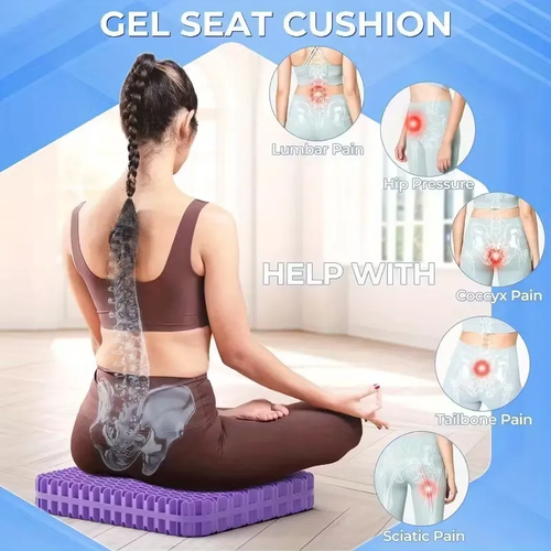 Double-Layer Gel Seat Cushion for All-Day Comfort
