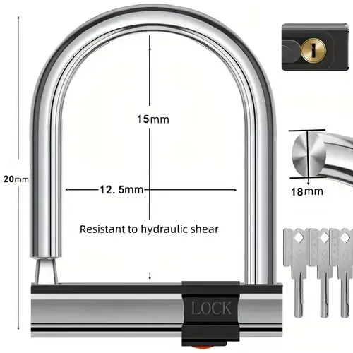 Hydraulic Shear-Resistant Heavy-Duty Anti-Theft U-Lock