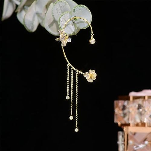 2 Pairs✨🦋 Dainty Gold Butterfly Ear Cuffs  Set& Wraps t – No Piercing Needed