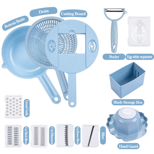 12-in-1 Multifunctional Vegetable Slicer – Fast, Safe & Easy Cooking