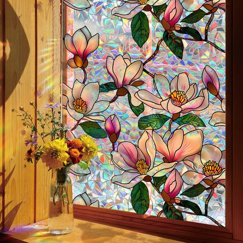 Floral Window Privacy Film