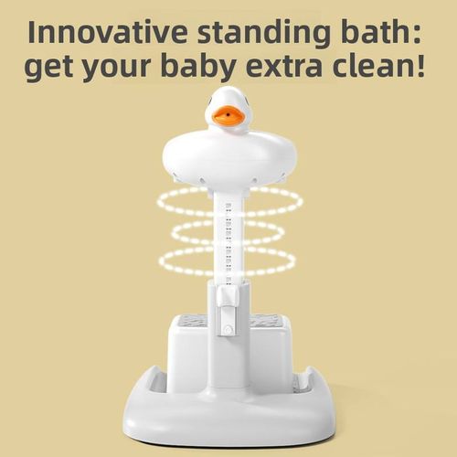 🦆Hands-Free Baby Shower Stand with Anti-Slip Base Cute Duck
