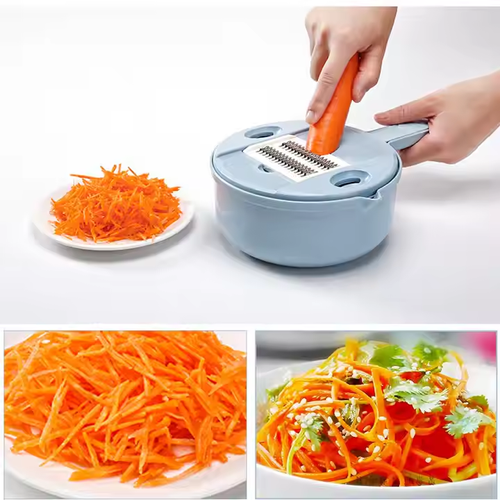 12-in-1 Multifunctional Vegetable Slicer – Fast, Safe & Easy Cooking