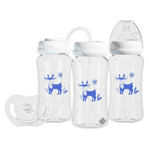 3-in-1 Hands-Free Anti-Colic Baby Bottle（300mL）