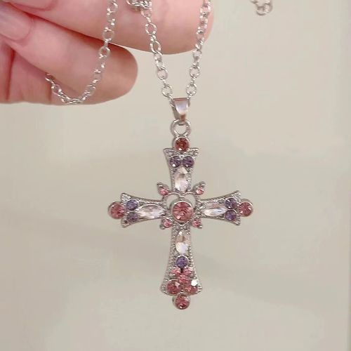Sparkling Cross Necklace for Women