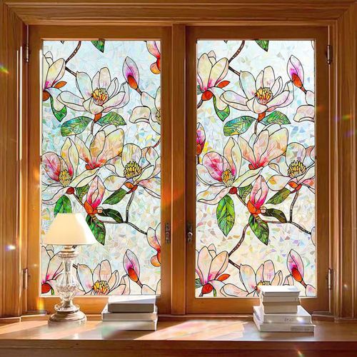 Floral Window Privacy Film