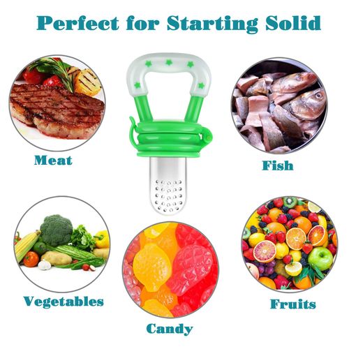 11PCS Baby Feeding Set – Fruit Feeder & Squeeze Spoon Kit