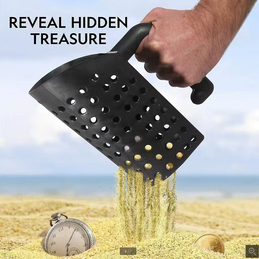 🔍 Metal Detector Sand Scoop Set – Filter Sand in Seconds, Find Treasures Faster!
