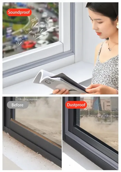 All-In-One Seal Strip — Block Dust, Noise, Heat & Bugs Instantly  5M（196.8in）