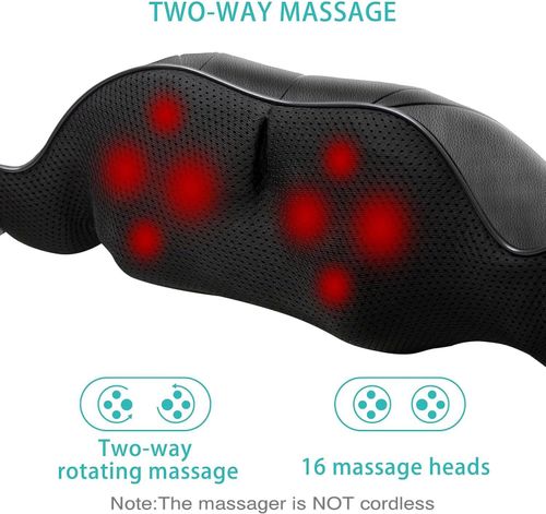Heated Neck & Shoulder Massager – Deep Pain Relief