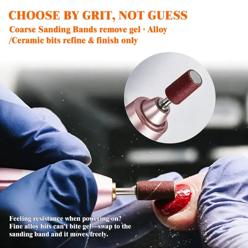Professional Cordless Electric Nail Drill Kit for Gift, 1 Box Portable Low Noise Nail Drill Machine & Nail Art Accessories, Manicure & Pedicure Tool for Home & Salon Use Nail Tools