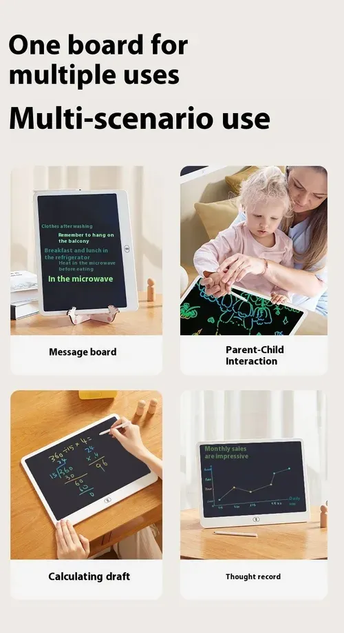 20 Inches Children's LCD Drawing Board Educational Toy Baby Drawing Board Blackboard Home Use Student Electronic Writing Board
