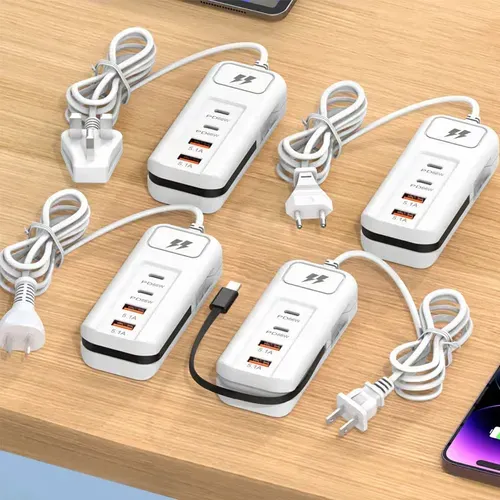 ⚡ Fast Charging Power Strip 4-Port Smart Hub