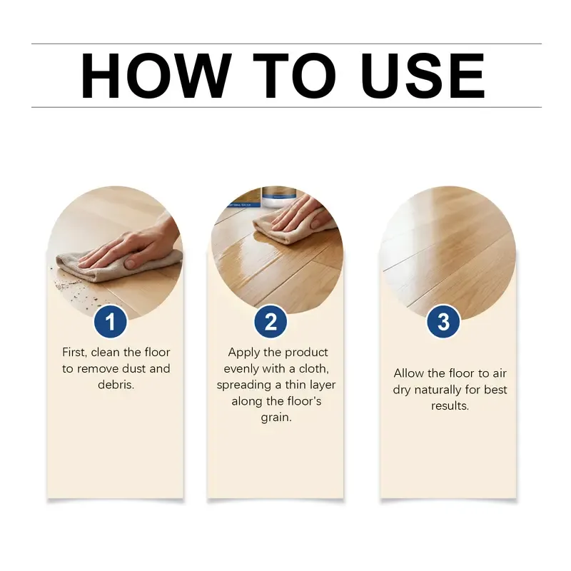 Jarrary Floor Care Polish – Gentle, Convenient Daily Care for Shiny Floors & Scratch Repair
