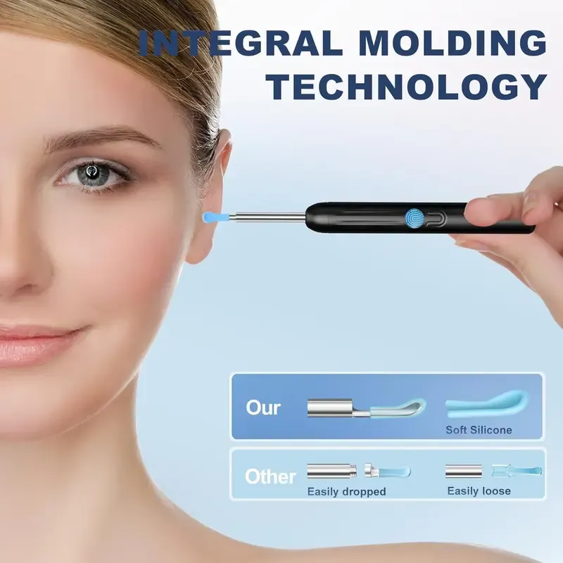 Ear Hygiene Earwax Cleaning Kit - 1080P HD Visual Ear Wax Removals Tool with Camera, Compatible with iPhone & Android, Self Care Products, Gifts for Him Cool Gifts for Guys Spring Set -fathersdaygift,back to school,back to school haul