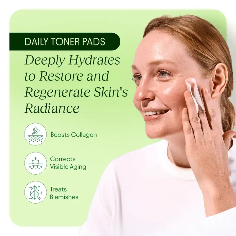 JIYU Renewal Toner Pads (2-PACK) - Anti-Aging, Soothing, Hydrating, Dark Spot & Wrinkle Minimizing Toner Pads with Centella Asiatica, Snail Mucin, Niacinamide, Korean Skincare- 200 ct.