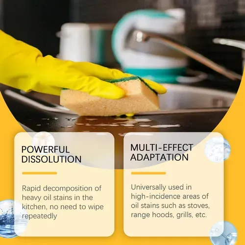 New Powerful Kitchen Detergent Oil Stain Cleaner Spray Liquid Kitchen Bubble Cleaner Spray for Cleaning Kitchen