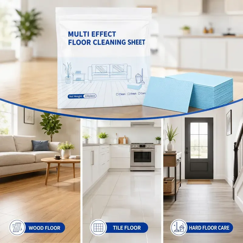 100 Piece Floor Cleaning Tablets Multi-SurfaceCleaner for Hardwood Laminate Tile & RV Walls Antibacterial Deodorization Maintenance