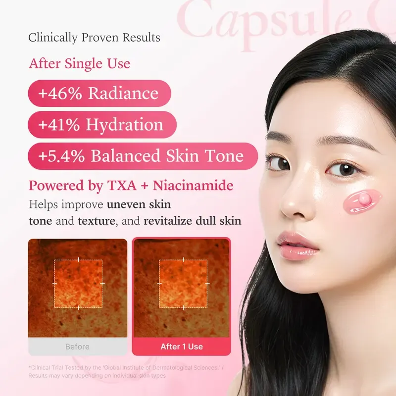 medicube TXA+Niacinamide Capsule Cream for After Spot Care Use|Ultimate Dual Radiance Moisturizer|Uneven Skin Tone, Texture, and Hydration l 99% Pure Tranexamic Acid & Niacinamide| Korean Skincare|1.94 oz