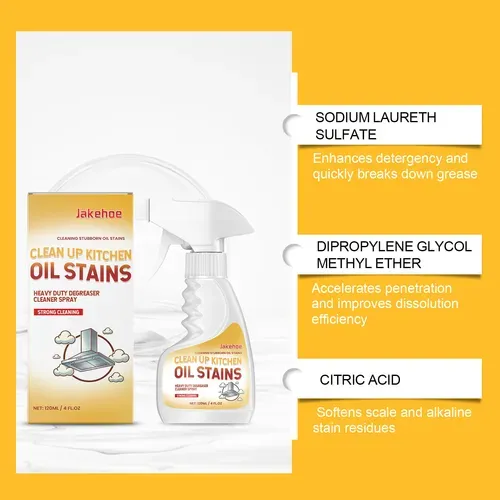 New Powerful Kitchen Detergent Oil Stain Cleaner Spray Liquid Kitchen Bubble Cleaner Spray for Cleaning Kitchen