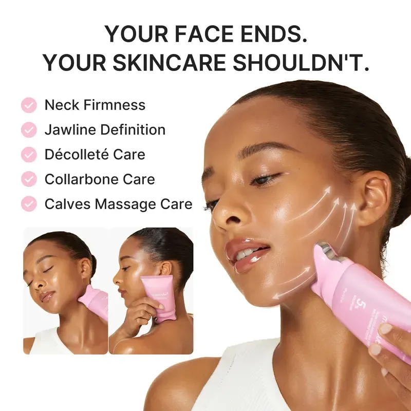 NEW medicube PDRN Collagen Gua Sha Neck Wrinkle Cream | Built-In Gua Sha Massager with Volufiline 5% + PDRN | Firming, Contour Care for the Look of Fine Lines, Jawline, Neck, Décolleté,Underarms, Chest, Legs, Shoulder | Massage Cream | Korean Skincare
