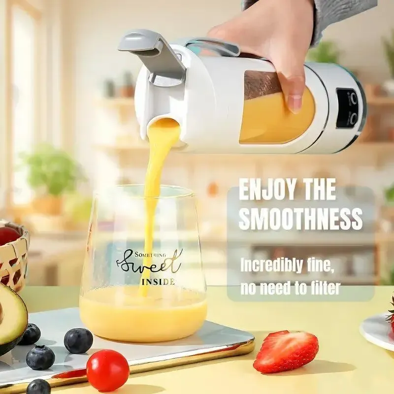 Best Mini Juicer Blender – 2-in-1 Ice Crusher & Smoothie Maker | Perfect for Liquid Diets, Fresh Juice, Shakes, Baby Food | USB Rechargeable & Easy to Clean | Great for Home, Office, Dorm, and Back-to-School Gifts cup portable vegetable