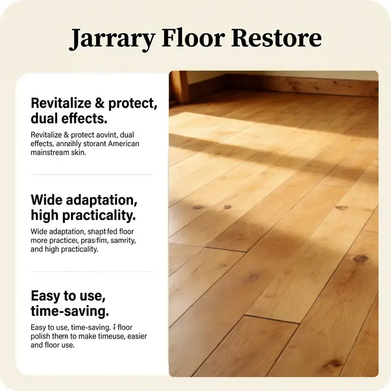 Jarrary Floor Care Polish – Gentle, Convenient Daily Care for Shiny Floors & Scratch Repair