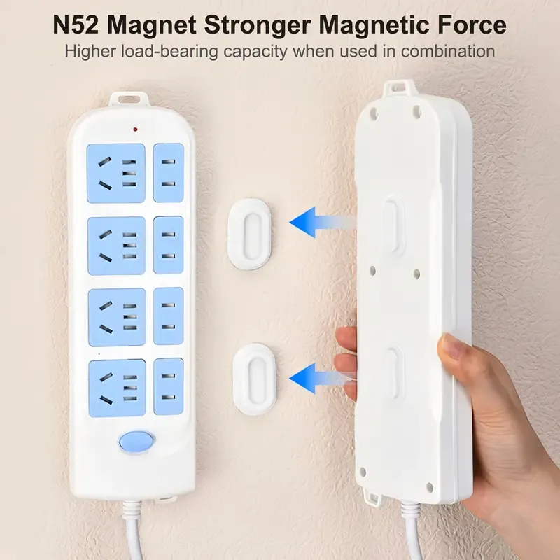 5-Pack Magnetic Remote Control Organiser - Upgraded Silicone N52 Strong Hold Wall Ceiling Mount, Self-Adhesive No-Drill Installation Storage Accessory for TV, Fan Remotes,sohochic