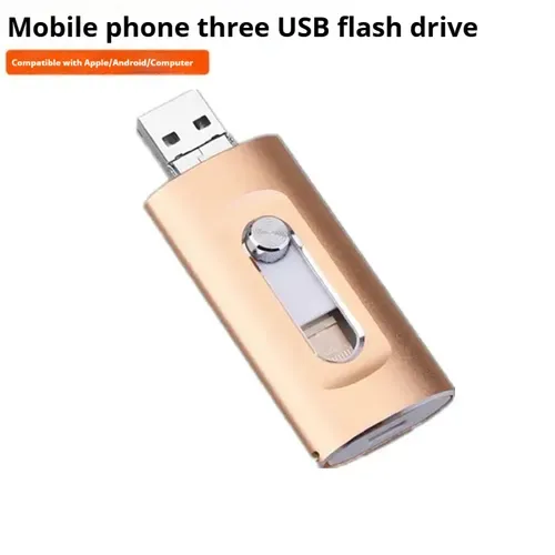 🔥256GB 3 in 1 Flash Drive🔥 High Speed USB 3.0 Memory Storage OTG Flash Pen Drive with Free Type-C Adapter for Android Phones PC and More Devices
