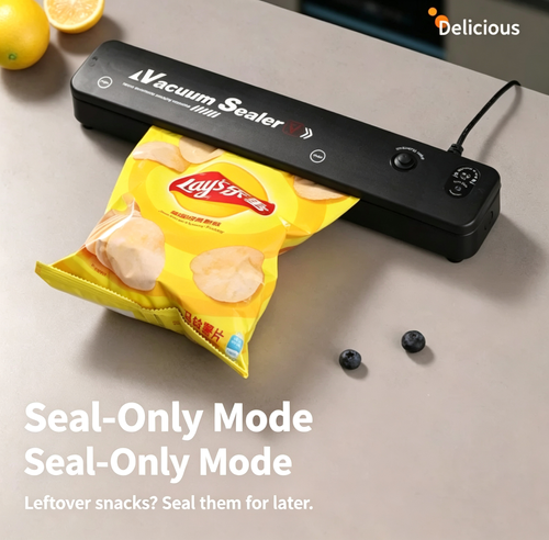 Household Vacuum Sealer – Automatic Food Vacuum Packaging Machine for Dry & Moist Foods