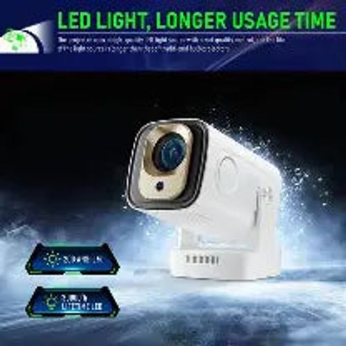 HY260 PRO 1080P Short Throw Projector with Wifi 6 200 ANSI LM Auto Focus Portable 4K Projectors with High Power Speaker Base