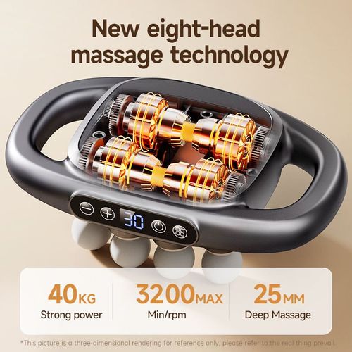 Intelligent multi-head massager